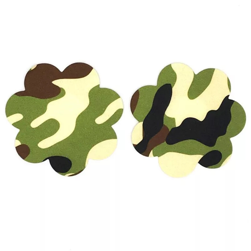 Наклейки на груди Ромашки 8 см хакі Київ - фото 1