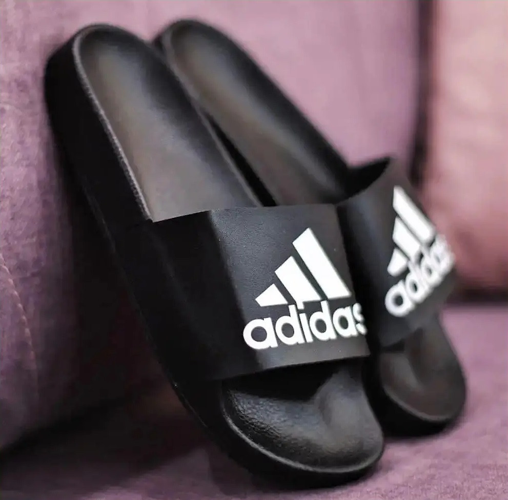 Шльопанці Капці Adidas Сланці Адідас Чорні Жіночі (розміри: 36,37,40) Дніпро - фото 1