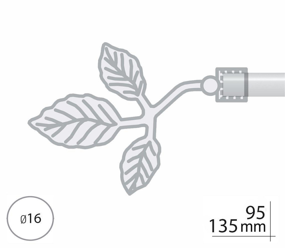 Закінчення для карнизу Orvit ТОСКАНА 16 мм ЧОРНЕ ЗОЛОТО Львов - изображение 2