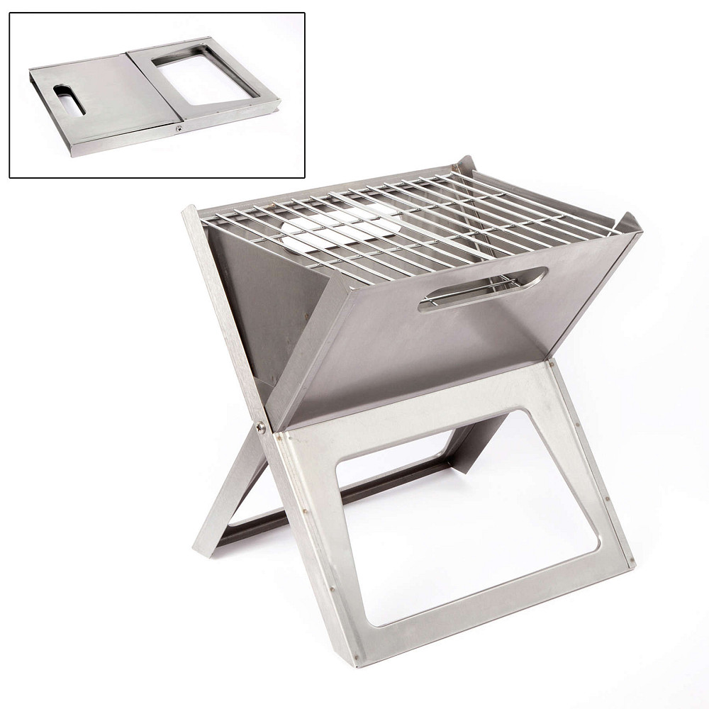 Гриль угольный Bo-Camp Notebook/Fire Basket Compact Silver (8108347) Вінниця - фото 1