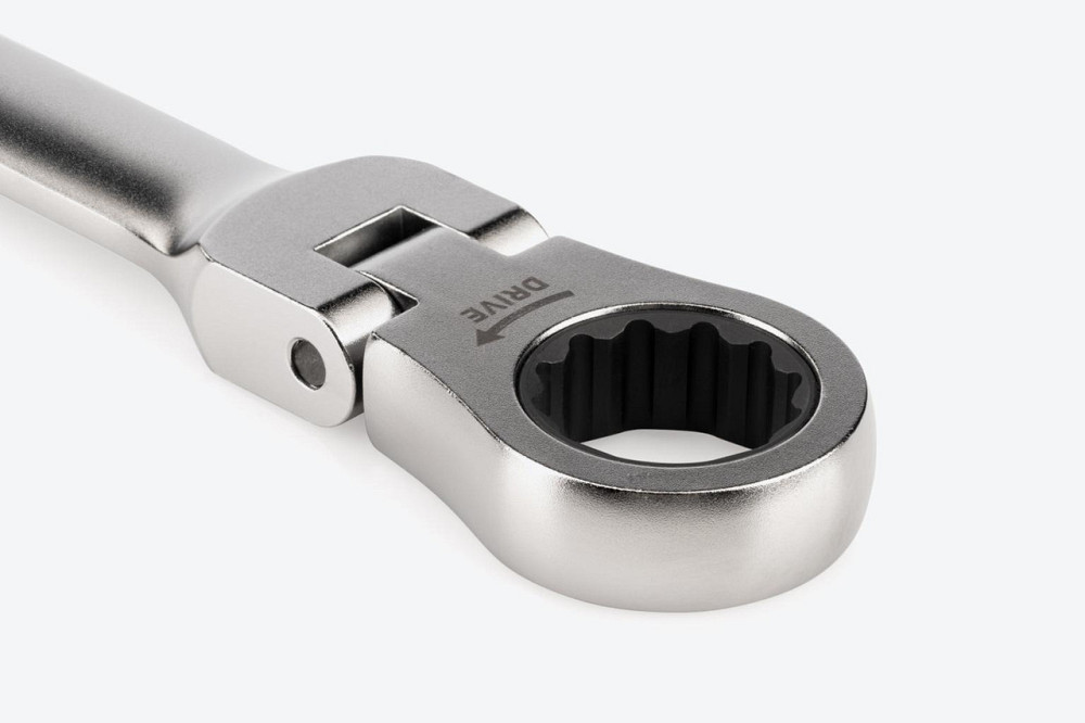 Набір ключів накидних екстра довгих тріскачкових, з шарнірами 6пр.(8х9, 10х11, 12х13, 14х15, 16х18, 17х19мм), Одесса - изображение 4