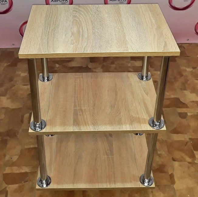 Косметологічна візок етажерка майстра косметолога на коліщатках для салону краси Дуб сонома Київ - фото 3