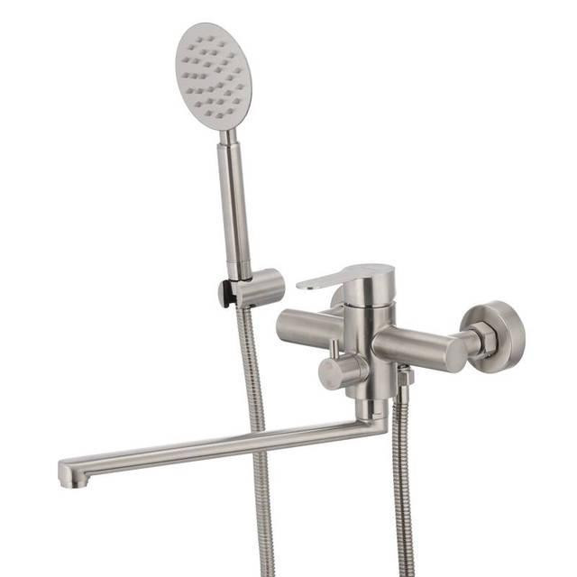 Смеситель для ванной ZERIX DAX-006, с нерж. стали Харьков - изображение 5