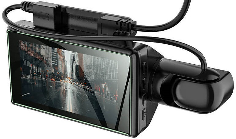 Відеореєстратор HOCO Di07 з двома камерами HD, чорний Вінниця - фото 7