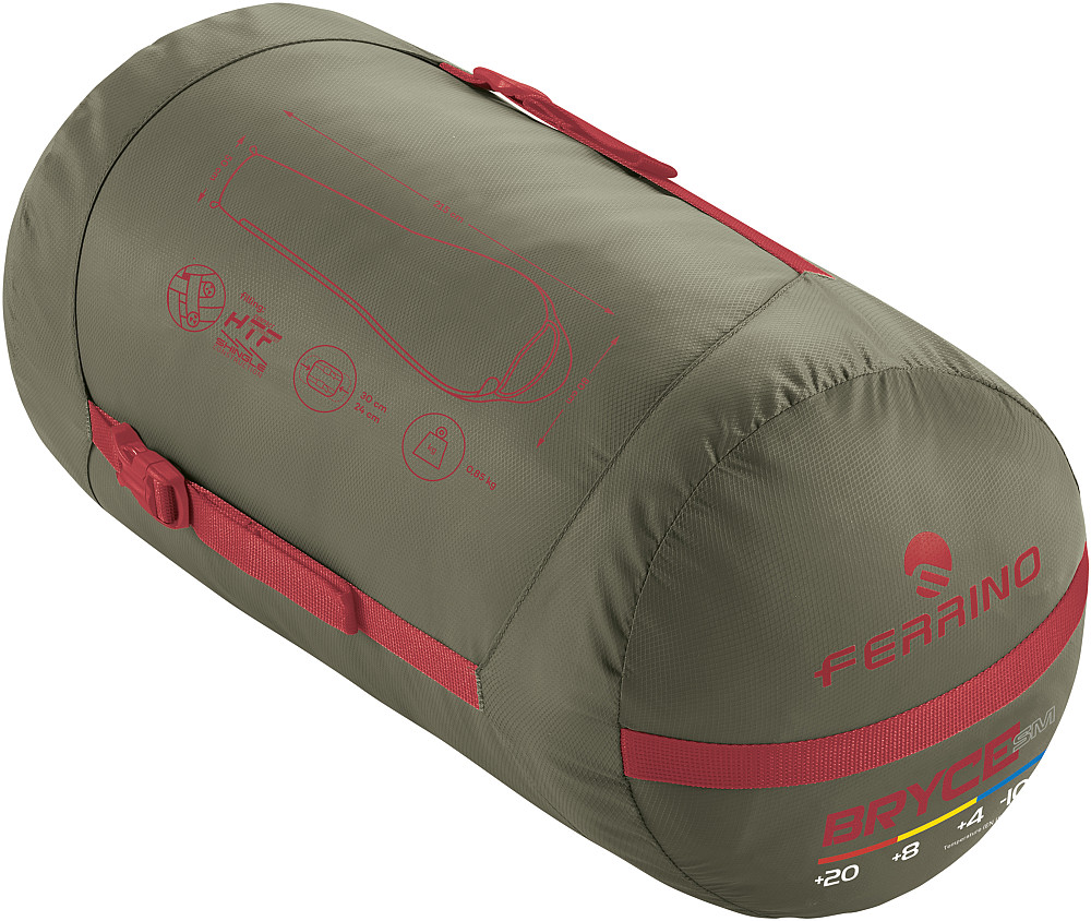 Спальный мешок Ferrino Bryce SM/+7°C Зеленый Левый (86375MVV) Киев - изображение 2