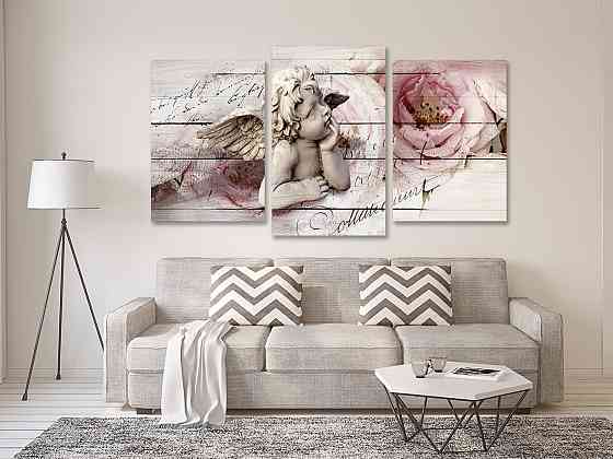 Модульная картина в гостиную / спальню  Янгол  Art-679_3 70x130 см Киев