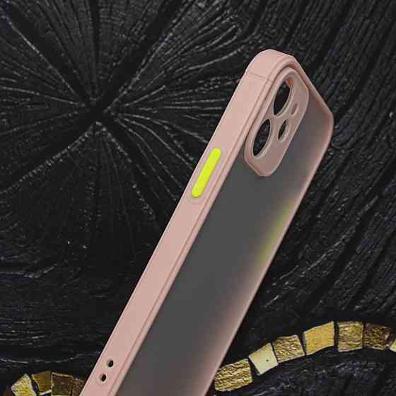 Чехол Funda Bumper Mat Case for iPhone 12Mini Pink Киев