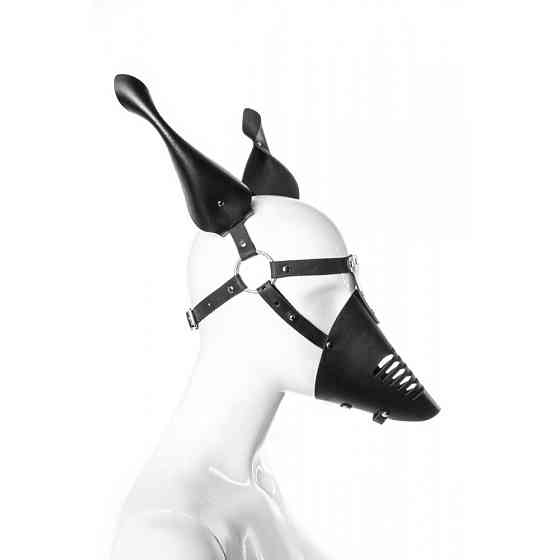 Маска Doberman MLA5 Candy Hero из кожи, ручная работа, черная Sex Aura Киев