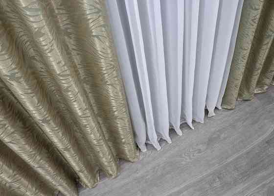 Шторная ткань жаккард 