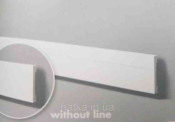 Плинтус напольный NMC decoration 2000Х70Х15 дюрополимер WD2 белый возможность окраски 3000301 Киев