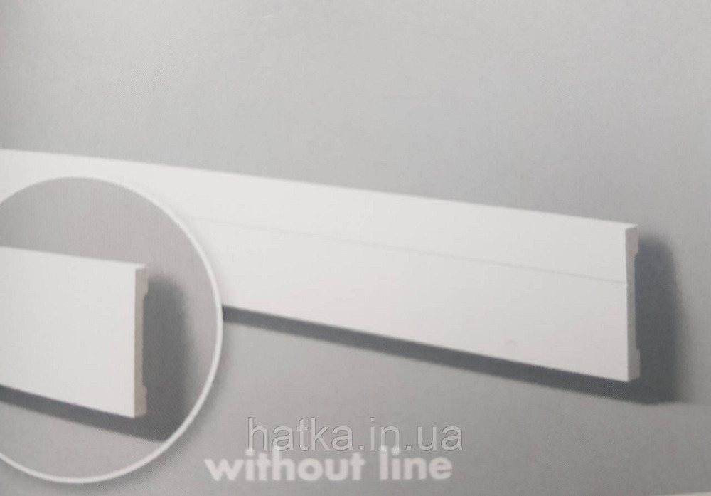 Плинтус напольный NMC decoration 2000Х70Х15 дюрополимер WD2 белый возможность окраски 3000301 Киев - изображение 1