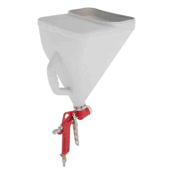 Розпилювач штукатурний пневматичний, форсунки: 4, 6, 8 мм, верхній пластиковий бачок, 9000 мл, 3-6 атм INTERTOOL PT-0403 Киев