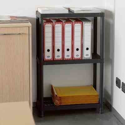 Стелаж Plastmeccanica Universal Vent пластиковий 3 полиці 60х30х95 см чорний (5684) Вінниця