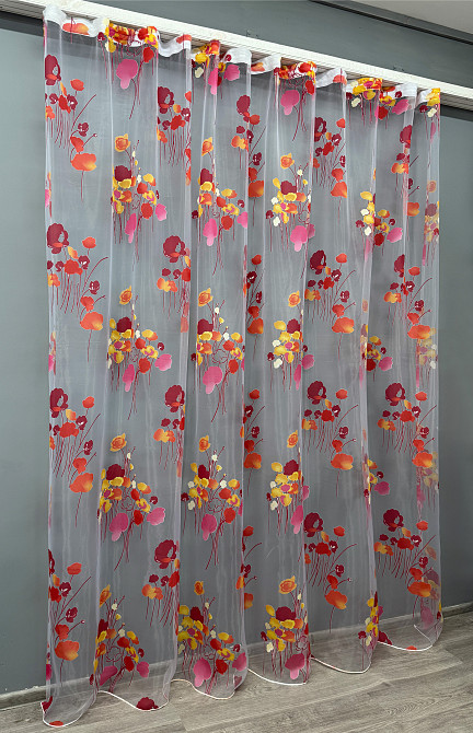 Тюль VR-Textil 759т Органза с принтом Разноцветный 400х270 см (42-0980) Киев - изображение 3