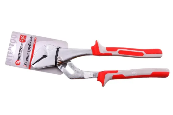 Кліщі трубні 250мм, 0-42м Intertool (2-компаній рукоятка) Вінниця