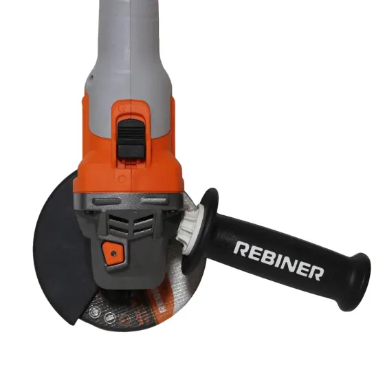 Болгарка акумуляторна Rebiner RAG-125BL/20Li, 125 мм, 20 В, без АКБ та ЗП, гарантія 36 міс Львів