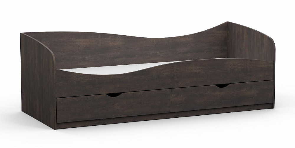 Кровать односпальная L-7, Дуб Конкордия, 2030х834х680 Львов - изображение 1