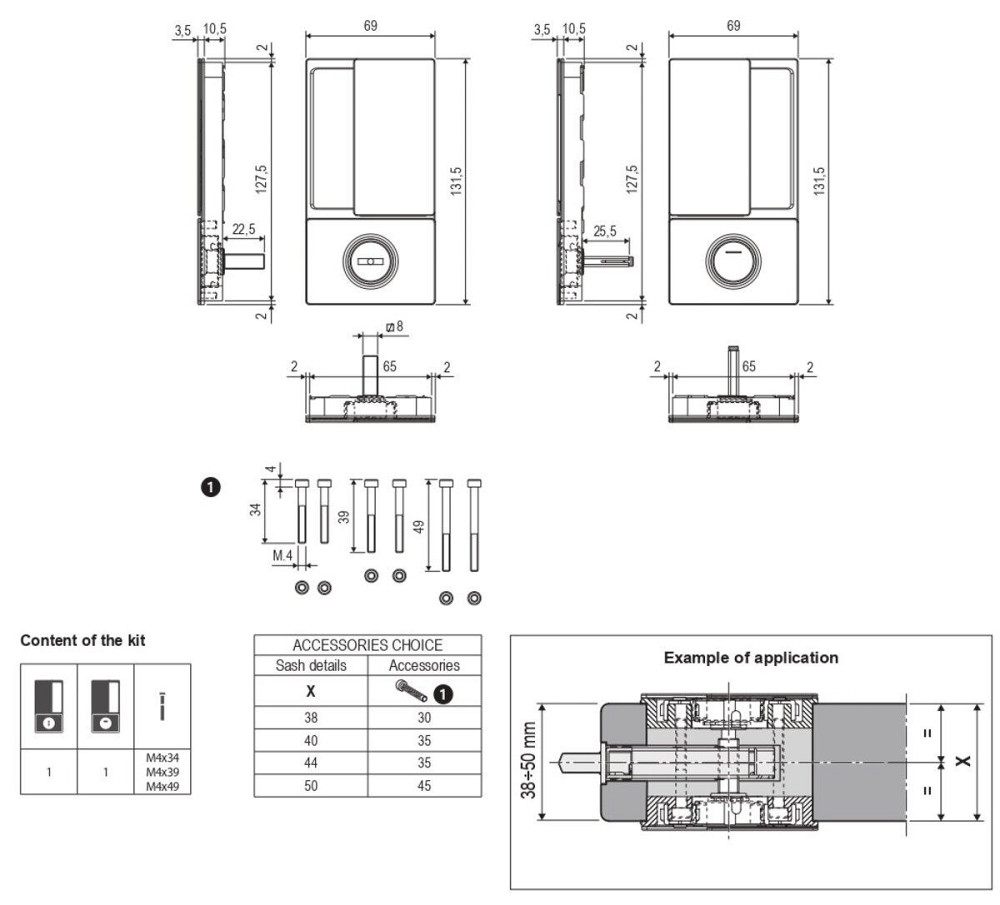 Ручка AGB Art. B3000202FM Wave для розсувних дверей WC матовий білий Київ - фото 2