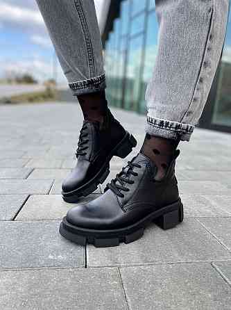 Черевики жіночі GREMMY чорні шкіра натуральна 36-40 (4983) Коломыя