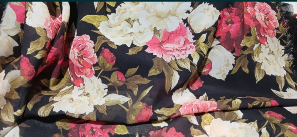 Ткань шифон Турция. Ткань плательная блузочная шифон. Киев - изображение 4