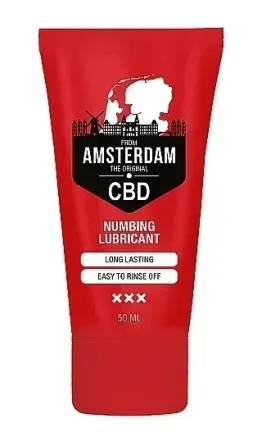Вагінальний гель на водній основі з пролонгуючим ефектом Original CBD from Amsterdam - Numbing Lubricantl, 50 ml Sex Aura Київ