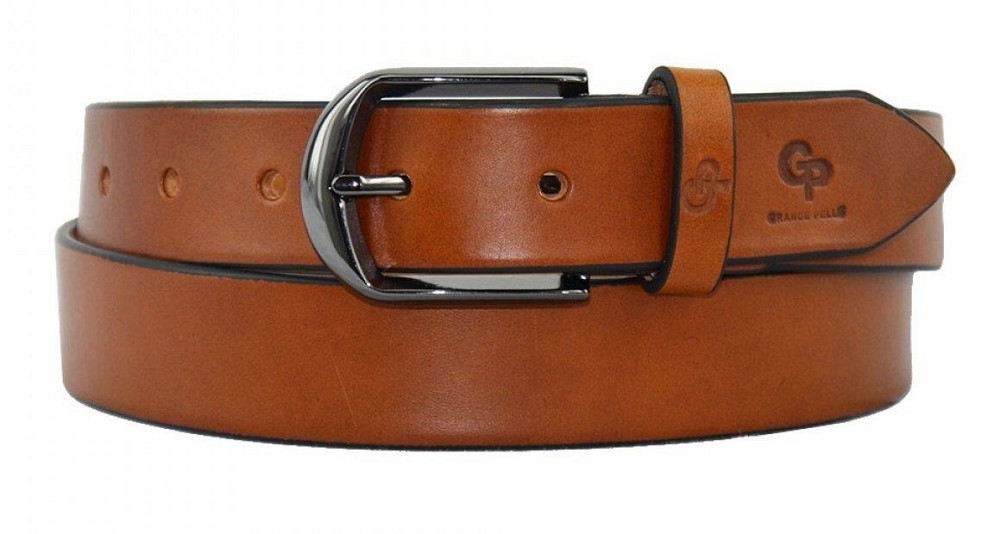 Чоловічий ремінь Grande Pelle 20094 Коричневий Київ - фото 2