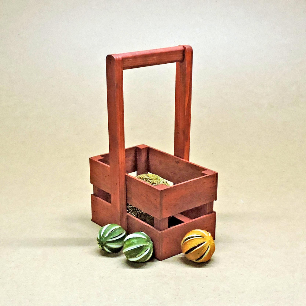 Подарунковий кошик "Шеллі 12х20" корал Миколаїв - фото 1