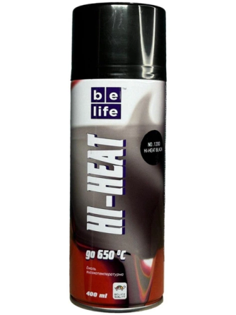Belife краска жаропрочная черная 400 мл Харьков