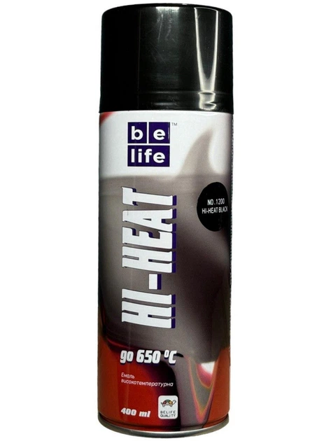 Belife краска жаропрочная черная 400 мл Харьков - изображение 2