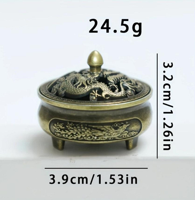 Винтажный металлический держатель для благовоний 