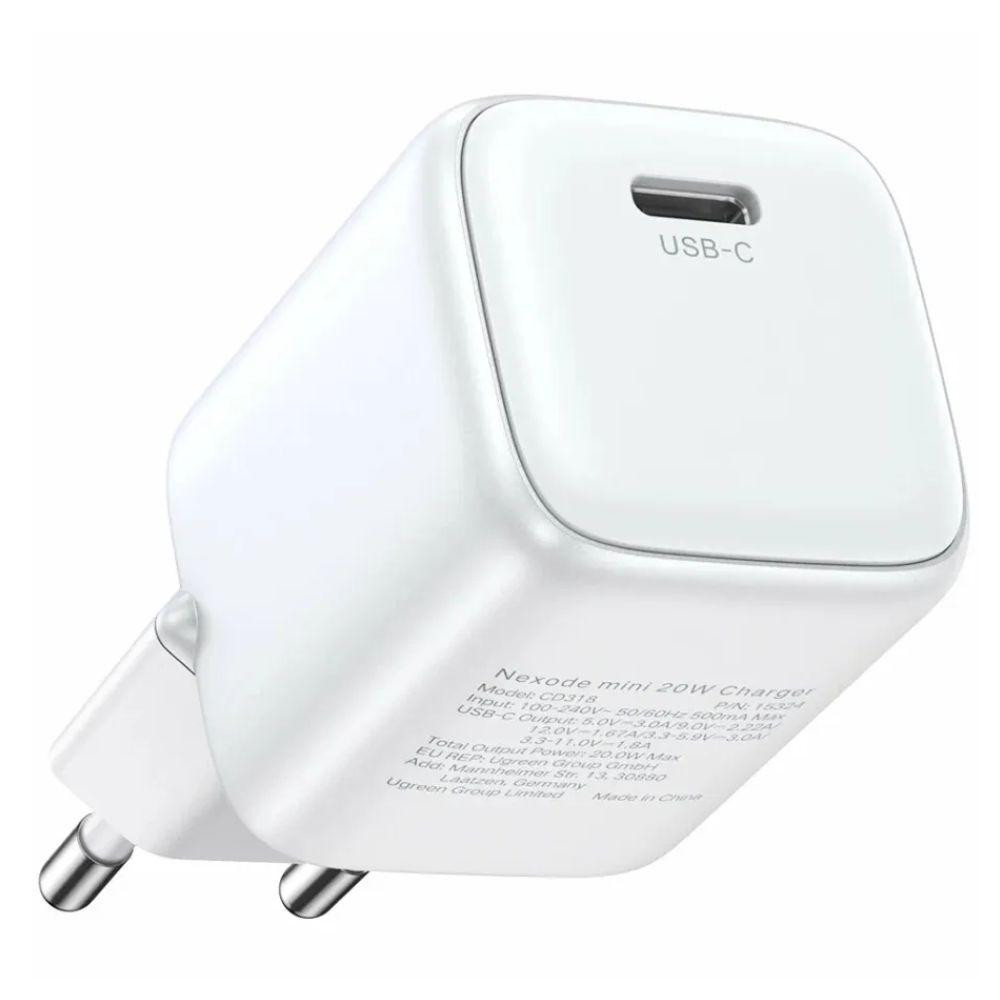 Сетевое зарядное устройство UGREEN 20W USB-C GaN Fast Charger EU Одесса - изображение 2