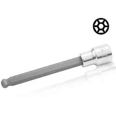 Головка торцева Toptul шестигранник HEX 6 мм 140мм 1/2" з кулею (BCSA1606) Вінниця