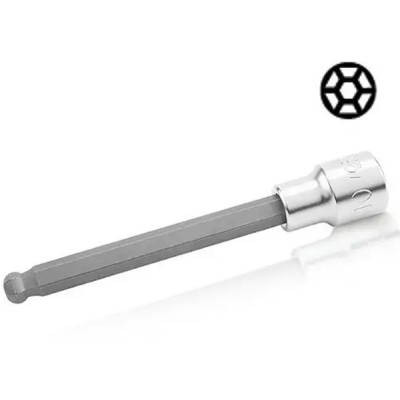 Головка торцевая Toptul шестигранник HEX 6 мм 140мм 1/2