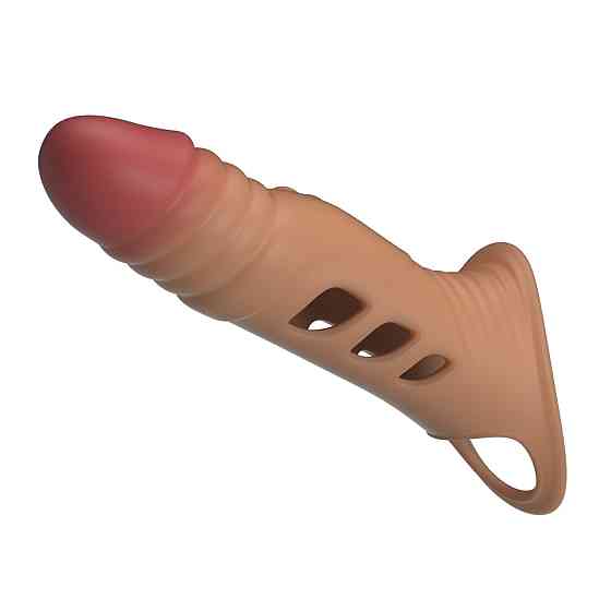 Насадка на пеніс Pretty Love 8.7 Vibrating Penis Sleeve Extender Sex Aura Київ