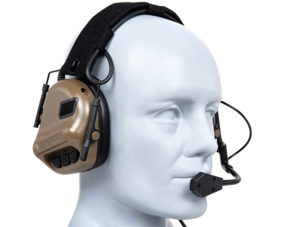 Наушники тактические Wosport HD-19 Gen 5 с креплением Чебурашки Койот Киев