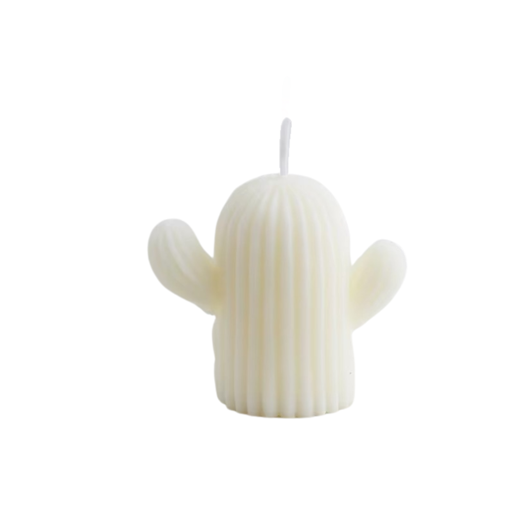 Свеча “Кактус” белый ручной работы Каменец-Подольский - изображение 1