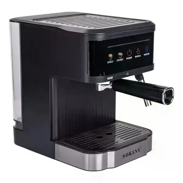 Рожковая кофеварка эспрессо Sokany SK-04025 20 бар: кофемашина с капучинатором, 1.8 л, подогрев чашек, 20бар Одесса - изображение 6