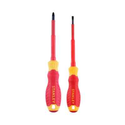 Набор отверток Stanley FatMax VDE 1000V с изолированным жалом, 2 шт.:Pz2х100мм;SL4х100мм (STHT60030-0) Винница