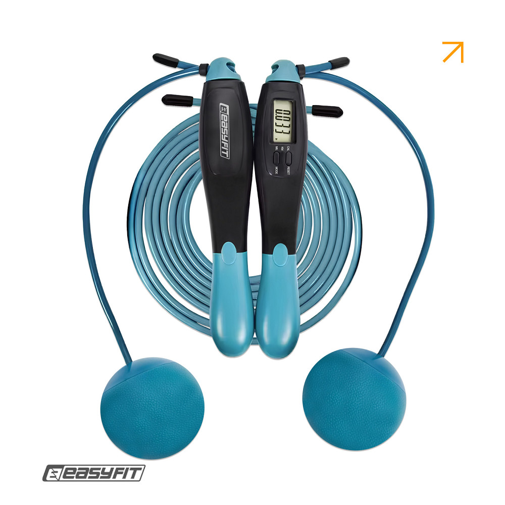 Скакалка для боксу EasyFit TwinRope 2,8 м чорний-зелений Коломыя - изображение 1