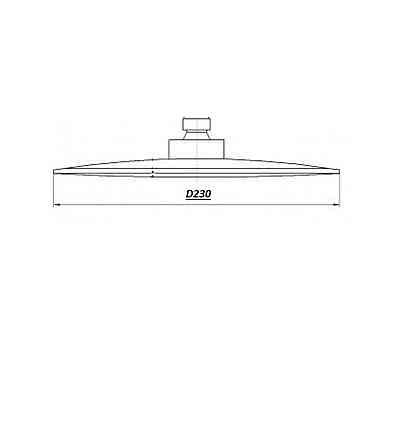 Душова лійка TPB-230 Тропик BARTS, хром D-230мм , TOPAZ (000031643) Киев