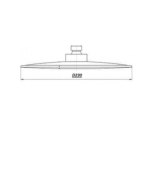 Душова лійка TPB-230 Тропик BARTS, хром D-230мм , TOPAZ (000031643) Киев - изображение 2