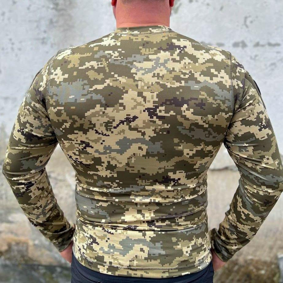 Лонгслів тактичний джерсі стрейч піксель ЗСУ Киев - изображение 3