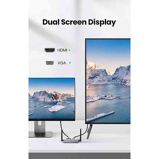 Безпровідний подовжувач UGREEN CM506 Wireless HDMI Extender Transmitter and Receiver 50m(UGR-50633A) Київ