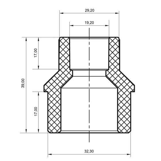 Муфта редукционная НB 32x20 PPR Koer K0057.PRO (KP0067) Киев