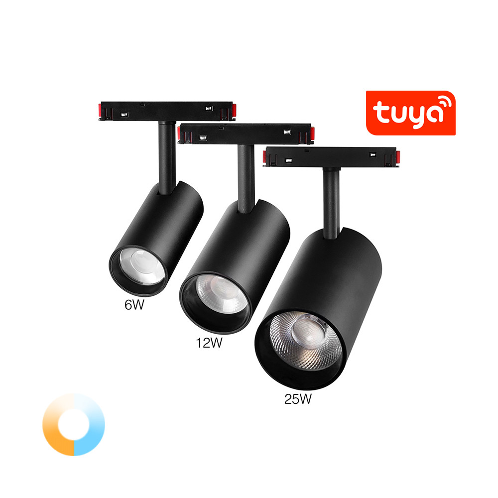 Milight Магнітний трековий світильник спотлайт TUNABLE WHITE (CCT) 6W RF2.4G Київ - фото 1