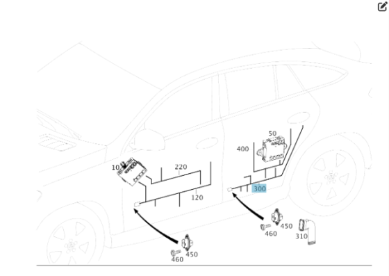 Mercedes-Benz  A2925407300 Проведення задніх дверей GLE Coupe C292 Одесса