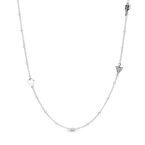 Срібне намисто Pandora 397795CZ-60 Київ