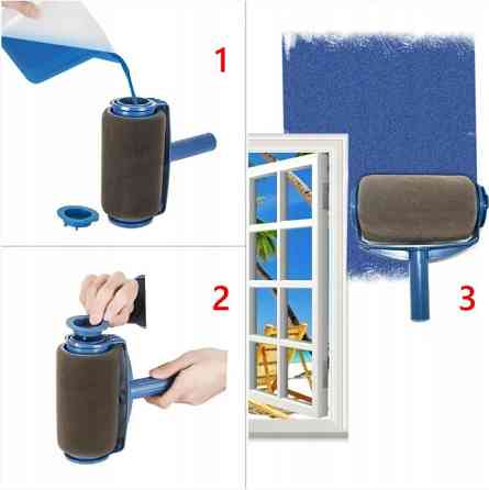 Набір для фарбування Paint Roller 5 в 1 ( валик+пензлик, кутова щітка,піднос для фарби,лоток 1л) Одеса