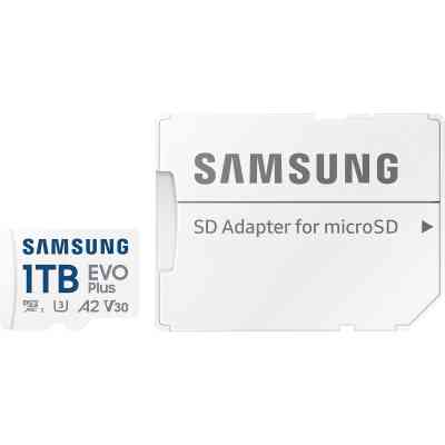 Карта памяти Samsung 1TB microSDXC Class UHS-I U3 V30 A2 EVO Plus + SD Adapter (MB-MC1T0SA/EU) Винница