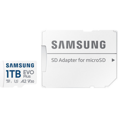 Карта памяти Samsung 1TB microSDXC Class UHS-I U3 V30 A2 EVO Plus + SD Adapter (MB-MC1T0SA/EU) Винница - изображение 5